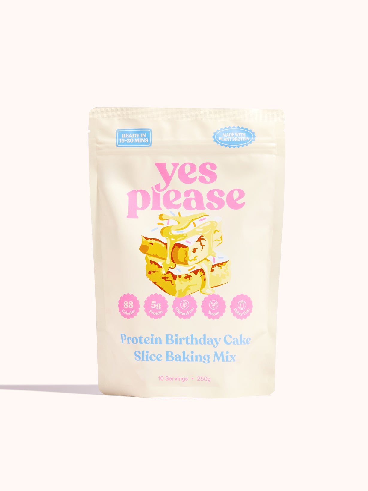 Protein Birthday Cake Slice