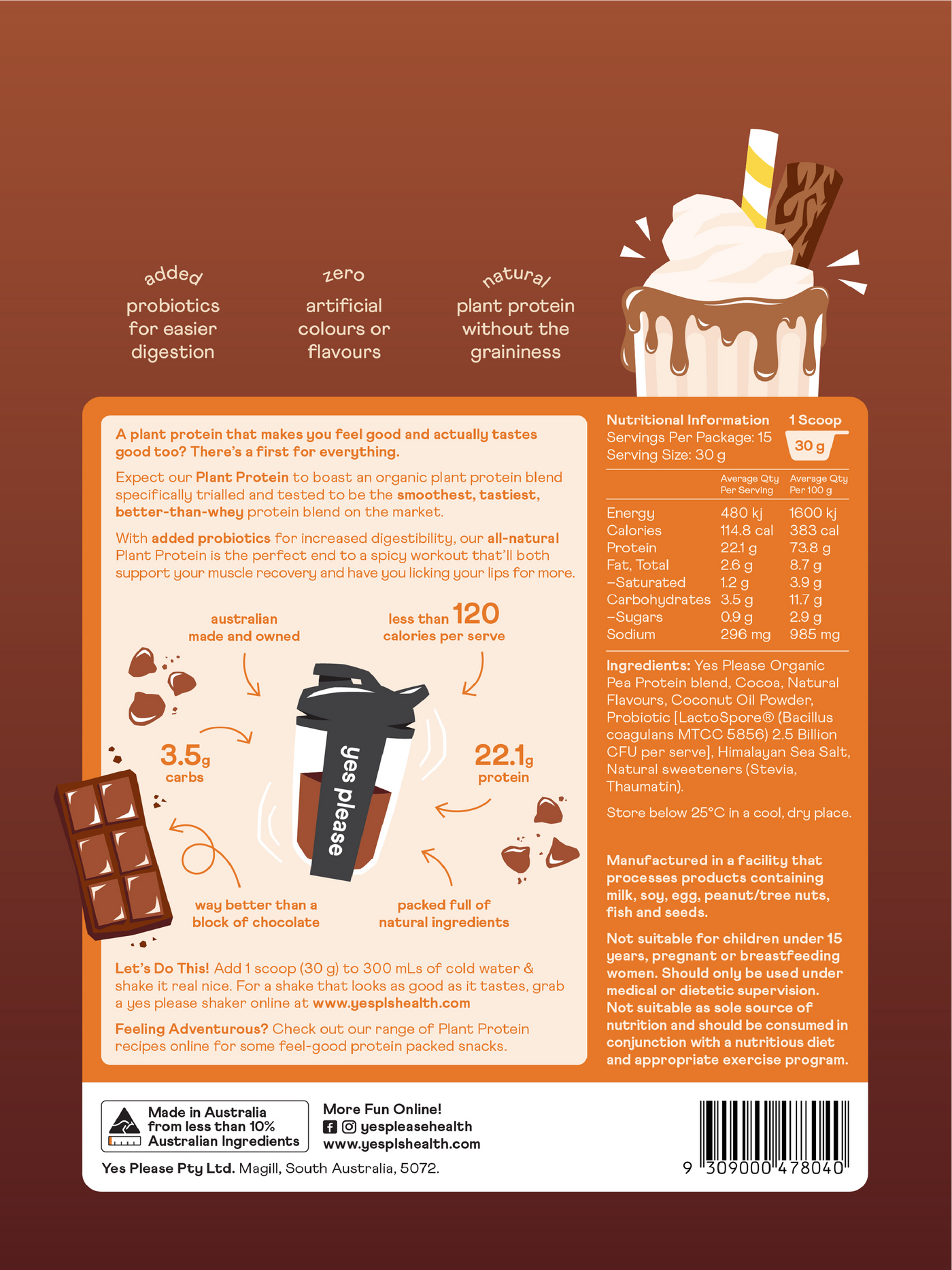 Plant Protein - Milk Chocolate