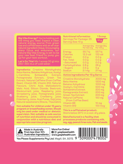 Natural Pre Workout - Creaming Soda