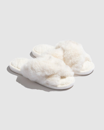 Soli Slippers - Popcorn White