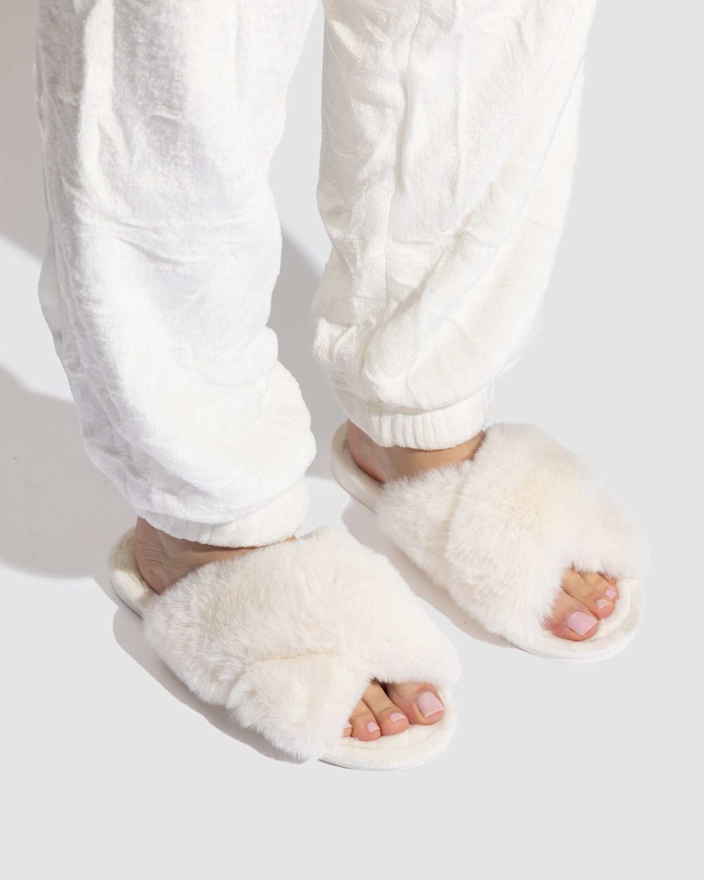 Soli Slippers - Popcorn White