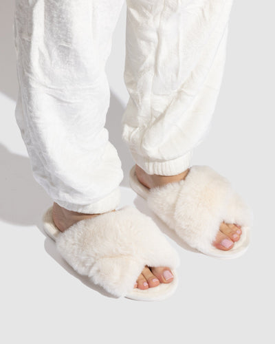 Soli Slippers - Popcorn White