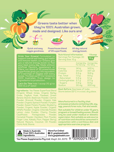 100% Australian Greens - Tropical Punch