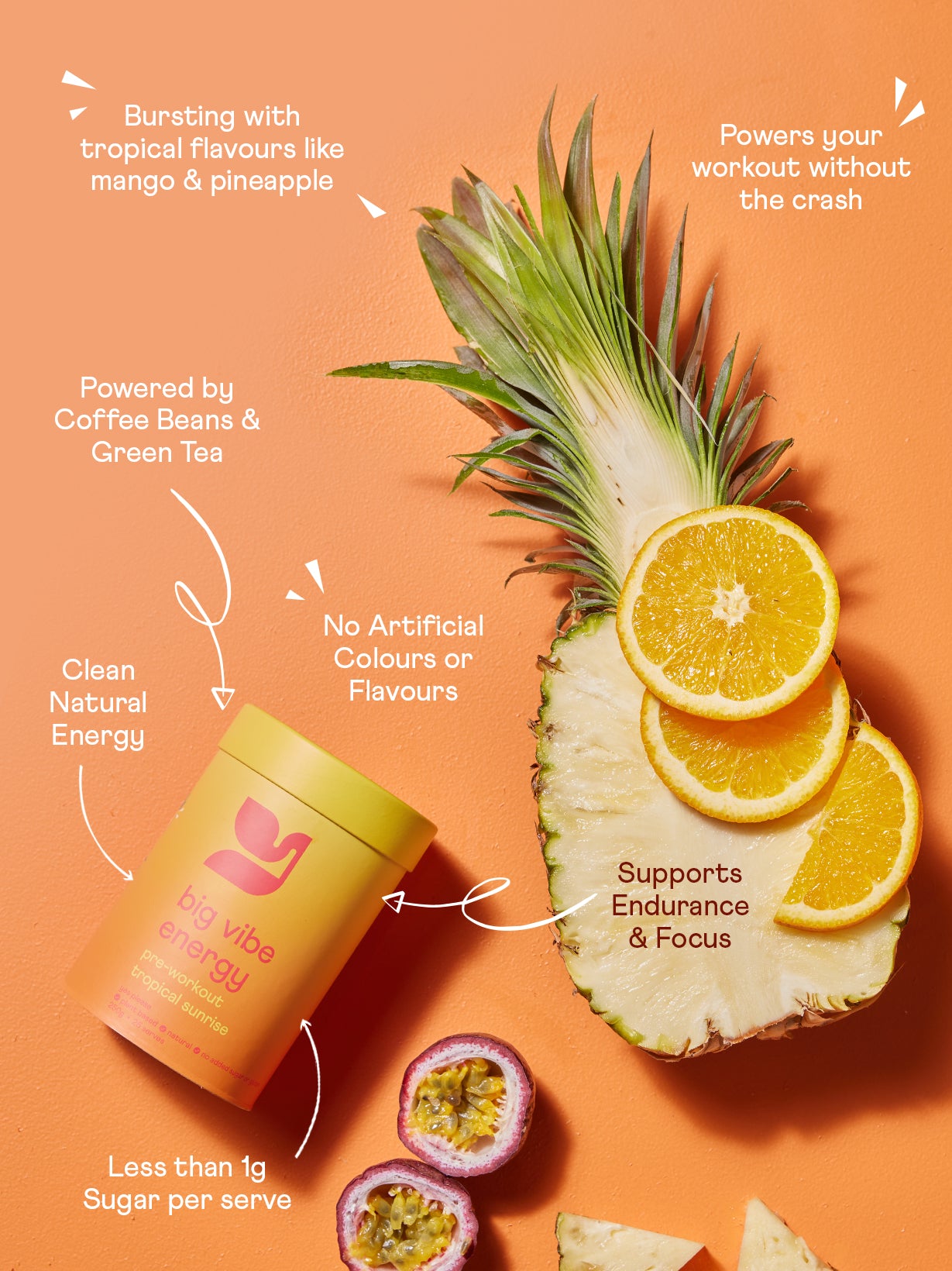 Natural Pre Workout - Tropical Sunrise